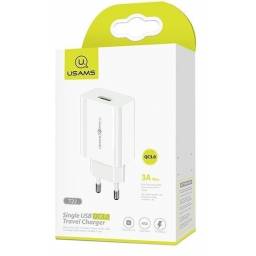 Cargador de Pared Rpido T22   18W  QC3.0  Blanco  CC083  USAMS