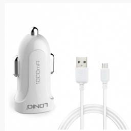 Cargador Auto DL-C17   Micro USB  2.4A  12W  1 USB  Blanco  LDNIO