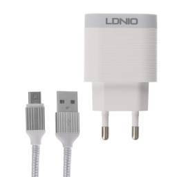 Cargador Pared A303Q    Micro USB  18W  1USB QC3.0  Carga Rpida  Blanco  LDNIO