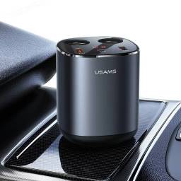 Cargador Auto   245W   Dual USB A +  USB-C  Carga Rpida  Negro  CC151  USAMS