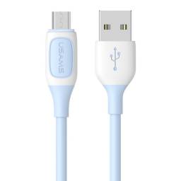 Cable de Datos   Lightning  1M  Azul  2.4A  Jelly Serie  SJ595  USAMS