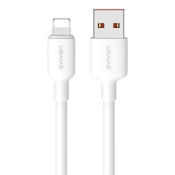 Cable de Datos U84   Lightning  1M  2.4A  Blanco  SJ604  USAMS