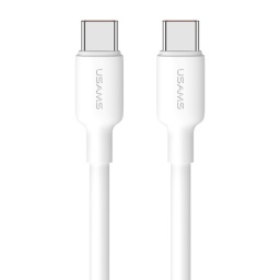 Cable de Datos U84   Tipo C a Tipo C  PD 20W  1M  Blanco  SJ613  USAMS
