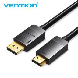 Cable DP a HDMI   1.5M / Negro  HADBG  Vention
