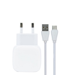 Cargador Pared A2313C   Tipo C  3A  PD 20W (USB-C)+ QC3.0  Blanco  LDNIO