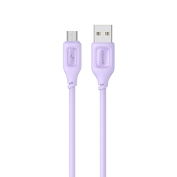 Cable de Datos   USB A a Micro USB  Lila  SJ620  USAMS