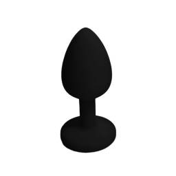 Plug Anal Mediano Joya Silicona   Negro  YS-BE221 Adulto