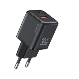 Cargador Pared   30W PD+ Q3.0  Carga Rpida  Negro  CC189  USAMS