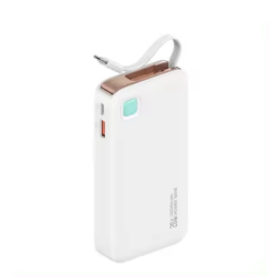 Power Bank 10000mAh   Cable Retrctil  Tipo C  Blanco  CD224 USAMS
