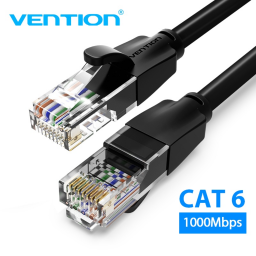 Cable de Red   Cat.6 UTP  10M Negro  IBEBL  Vention