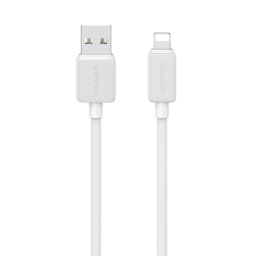 Cable de Datos USB A a Lightning SJ689   2.4A  1M  Blanco  USAMS
