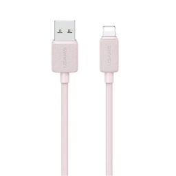 Cable de Datos USB A a Lightning SJ689   2.4A  1M  Rosado  USAMS