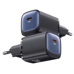 Cargador Pared   20W  GaN  Carga Rpida  Negro  CC248  USAMS