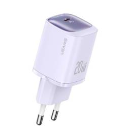 Cargador Pared   20W  GaN  Carga Rpida  Violeta  CC248  USAMS