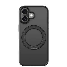 BH895 Case   Apple iPhone 16 Plus 6.7  Magntico cSoporte Giratorio  Negro  GZ Series  USAMS