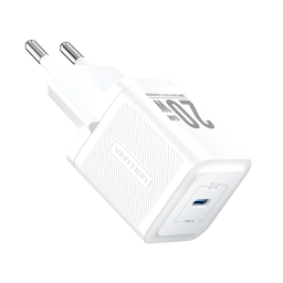 Cargador de Pared USB-C GaN   20W / Blanco  FEPW0-EU  Vention