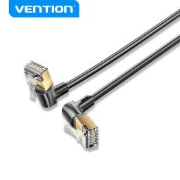Cable de Red   Cat.8 STP / Angulo Recto / Giro 360 / 1.5M / Negro  IKLBG  Vention