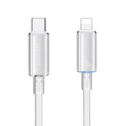 Cable de Datos Transparente SJ659   USB C a Lightinig  1.2M  Blanco  USAMS