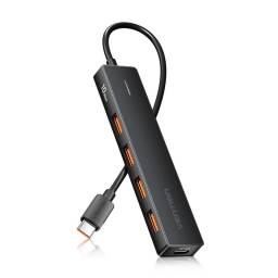 HUB USB-C a USB-A 3.2 Gen 2 x 4 + USB C 10G   015M  Negro  CHJBB  Vention