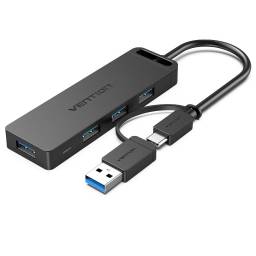 HUB USB-CUSB-A 3.0 a USB-A 3.0 x 4   0.15M  Negro  CHTBB  Vention