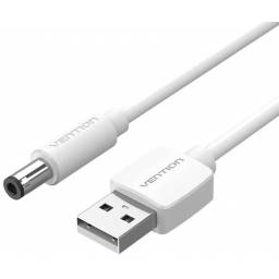 Cable de Poder USB-A a DC 5.5mm   1.5M  Blanco  CEYWF  Vention