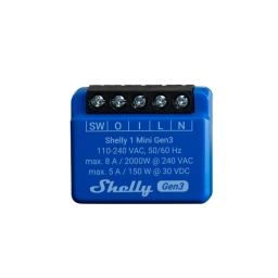 Shelly 1 Mini Gen3   Rel Wi-Fi  Mini