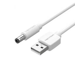Cable DC Power USB-A a 5.5 mm   0.5M / Blanco  CEYWD  Vention