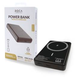 Power Bank ROCA PB10M3   10.000mAh  Carga Magntica  Entrada: Tipo C  Salida: Tipo C+Magntico