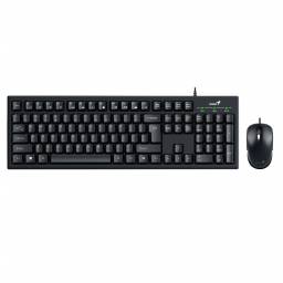 Combo USB KM-100SE   Teclado y mouse  Negro  Genius
