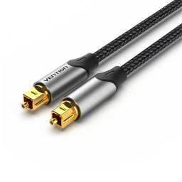 Cable de Audio Optico Toslink   2M  Gris  Aluminio  BAVHH  Vention