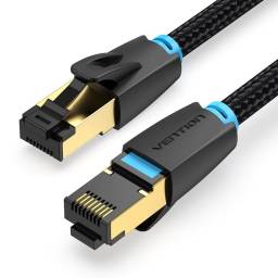 Cable de Red Trenzado   Cat.8  SFTP  2M  Negro  IKGBH  Vention