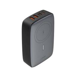 Cargador Inalmbrico Multiuerto 6 en 1 Q4010   140W  Cable 150cm  Plateado  LDNIO