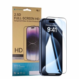 Pack de 5 Vidrio Templado HD   Apple iPhone 1717 Pro16 Pro  2.5D  Rock Space