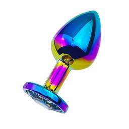 Plug Anal Grande Met�lico Joya Tornasolado   Verde  Adultos