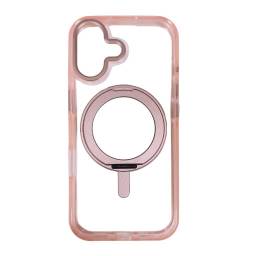 Case Compatible con Carga Magn�tica   Soporte  Apple iPhone 17 - Rosado