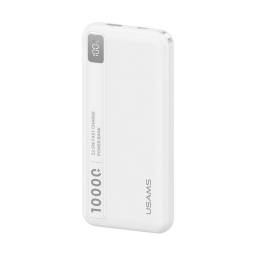 Power Bank 2 Puertos   USB A / USB C  10.000mAh  22.5W  Blanco  CD263  USAMS