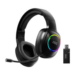 Auricular Gamer   ACG2502BK/00  Inal�mbrico  RGB  Negro  AOC