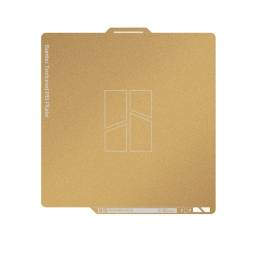 Cama PEI dual con Textura para X1  P1 y A1   Dorado  Bambu Lab