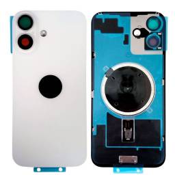 Tapa Trasera Apple iPhone 16 Plus cLens y Marco Blanco (sin garant�a  sin devoluci�n)