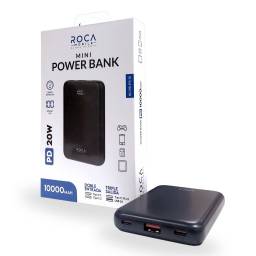 Power Bank ROCA Mini RC-PB-P910   10.000mAh  PD20W  Entrada: 2 Tipo C  Salida: USB + Tipo C