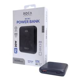 Power Bank ROCA Mini RC-PB-P95   5.000mAh  20W  Entrada: Tipo C  Salida: USB + Tipo C
