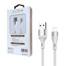 Cable de Datos ROCA   RUDE  USB a Lightning  100cm  3A  Blanco  721171