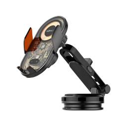 Cargador de Auto Inal�mbrico MA30-1   Soporte c/Ventosa  15W  Negro  LDNIO